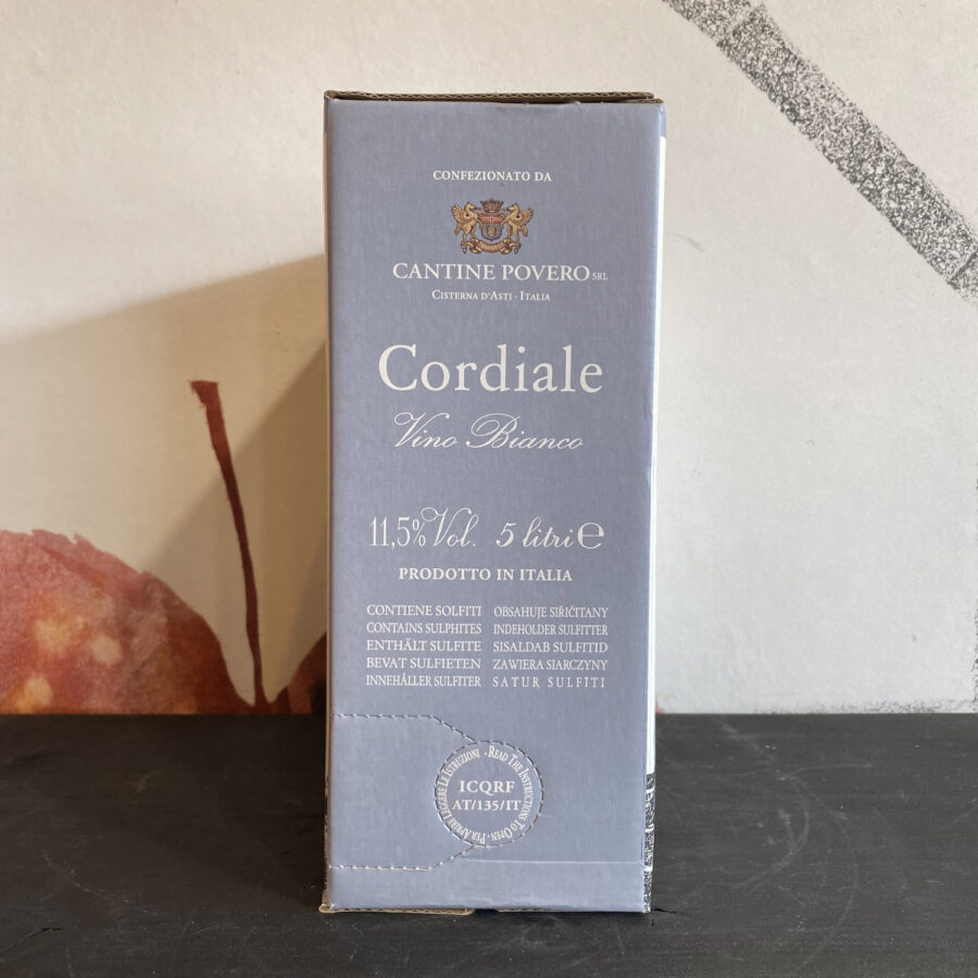 Cordiale Vino Bianco Piemonte Bag in Box 5 litri ∙ Cantine Povero - immagine 3
